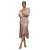 Asymmetrische satijnen jurk dames Goddiva Viscose