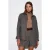 Oversized Langarm Micro-patroon Shirt
