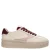 Scotch & Soda Minny leren sneakers ecru/donkerrood