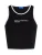 KARL LAGERFELD JEANS Top  zwart / wit