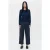 ZENGGI Cashmere Cardigan Grey/midnight Stripe