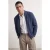 TRENDYOL MAN Heren Blauw Effen Lang Regular fit Vesten