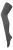Dames 80 denier ondoorzichtige effen gekleurde panty’s – Houtskool