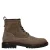 Manfield suède veterboots met profielzool – taupe