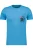 RAGMAN T-Shirt ronde hals blauw, Bedrukt