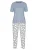 Mey Pyjama ‘Wild Violets’  blauw