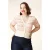Topvintage exclusive ~ Lily Flower vest in crème en roze