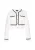 faina Gebreid vest  zwart / offwhite