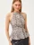 olalook Top  beige / bruin / zwart