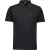 No Excess Polo pique garment dyed black