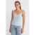 Gestructureerde Katoen Modal Spaghetti Top Blouse