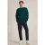 White Stuff Lambswool Crew Neck Jumper Mid Green