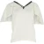 Maje Amour V-halsblouse in crèmekleurig polyester