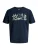 Jack & Jones Junior Shirt ‘JJEJEFF’  blauw / nachtblauw / antraciet / lichtgroen
