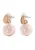 SOHI Oorbellen ‘Chloe’  goud / rosa / transparant