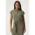 Garcia midi jurk met textuur – olijfgroen