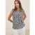 Cecil Dames Gedessineerde blouse top in Blauw