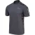 KooGa Heren-T-shirt met panelen en ronde hals (Houtskool)