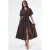 Casual V-hals Midi Shirtjurk