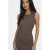 ONLY midi jurk bruin