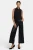 Vegan Stretch Sculpt-Her™ Leer Wijde Pantalon | Zwart