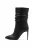 Elegant black boots with creased upper
