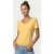 Summum Woman U-neck Top Fine Viscose Yellow