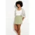 LOLALIZA skinny denim short met overslag detail – groen