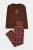 TRENDYOL MAN Heren Bruin Kerst- Lang, Regular fit Pyjama- Sets
