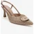 Levia Geweven Pump met Puntige Neus en Slingback