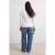 Trendyol Curve Dames Ecru Effen Lang Getailleerd Grote maten Blouses