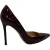 Gianvito Rossi pumps met spitse neus in bordeauxrood lakleer.