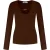 Malelions Women V-Neck Top | Chocolate