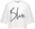 Anna Blue T-shirt Blue Wit dames