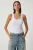 Getailleerde Katoenen U-Hals Tanktop