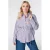 MS Mode gestreepte blouse – blauw/ecru/rood