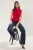 TRENDYOLMİLLA Dames Rood Effen Mouwloos Peplum Blouses
