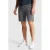 Cast Iron regular chino short met linnen donkergrenen