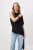 TRENDYOLMİLLA Dames Zwart Effen Kort Getailleerd Blouses