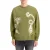 Scotch & Soda Garment Dyed Artwork Sweatshirt Moss Green