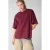 Shoeby oversized T-shirt met split – donkerrood
