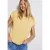 Street One Dames Basic shirt met tekst in Geel