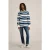 White Stuff Ls Stripe Rugby Shirt Navy Multi
