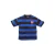 Z8 kids gestreept T-shirt Simeon donkerbruin/blauw