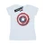 Marvel Dames/Dames Captain America Splatter Shield Katoenen T-Shirt (Wit)