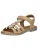 RICOSTA Sandalen ‘Ana’  camel / mintgroen / koraal / rosa