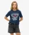 Superdry Vrouwen Versierd Varsity Relaxed T-shirt Blauw