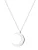 Hey Happiness Ketting ‘Halbmond’  zilver