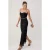 TRENDYOLMİLLA Dames Zwart Effen Maxi Mouwloos Zeemeermin Avond & Gala Jurk