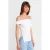 Dames Off-shoulder Slim-fit Jersey Blouse